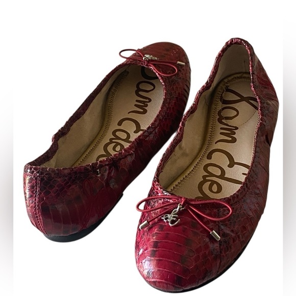 Sam Edelman Snakeskin Flexible Ballet FELICIA 1/4” Flat Heel Women’s Size 6M - Picture 10 of 15